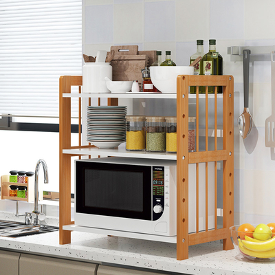 Panaderos de madera libres microonda de la cocina y unidad del estante de Oven Stand de la tostadora