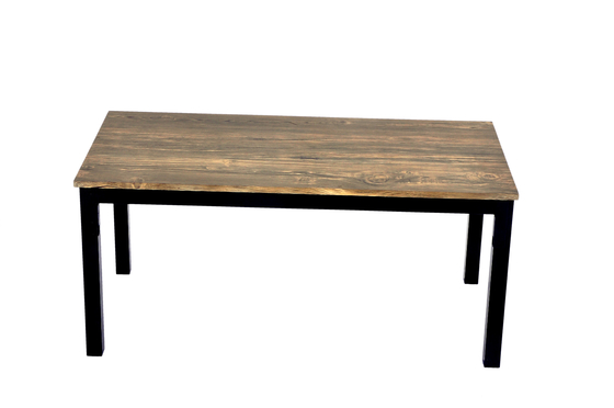 Muebles caseros modernos del rectángulo de la mesa de centro de madera y del metal
