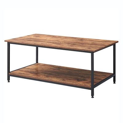 Mesa de centro de madera moderna del metal del rectángulo del MDF para la sala de estar