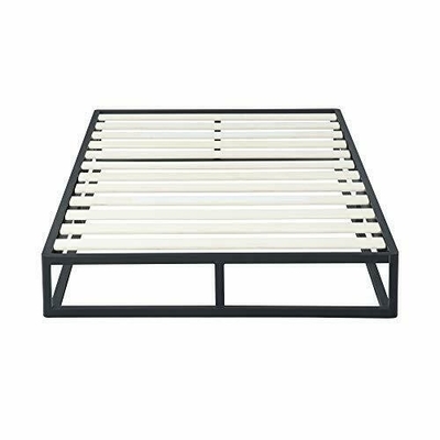 Marco modificado para requisitos particulares de la cama del hierro labrado de rey Metal Bed Frame con los listones de madera