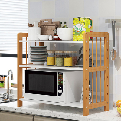 Panaderos de madera libres microonda de la cocina y unidad del estante de Oven Stand de la tostadora