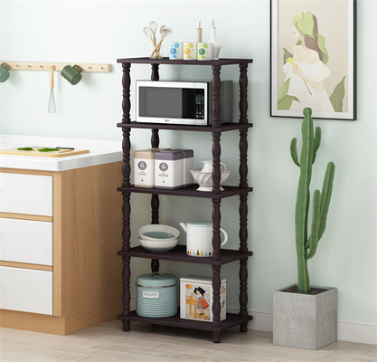 Grada de madera de Oven Rack Furniture Saving Space 5 de la microonda de los panaderos de la cocina del MDF