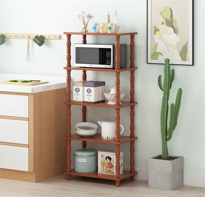 Grada de madera de Oven Rack Furniture Saving Space 5 de la microonda de los panaderos de la cocina del MDF
