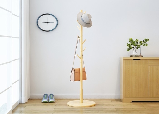 Árbol de madera de la madera de pino del ahorro de espacio del bolso del soporte ajustable de la suspensión