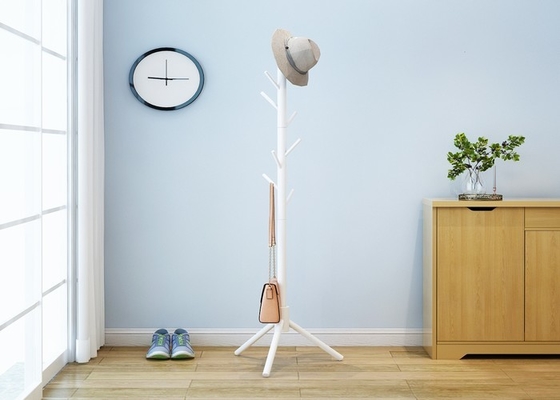 Soporte libre de la suspensión de ropa del soporte de la capa del sombrero del triángulo de madera