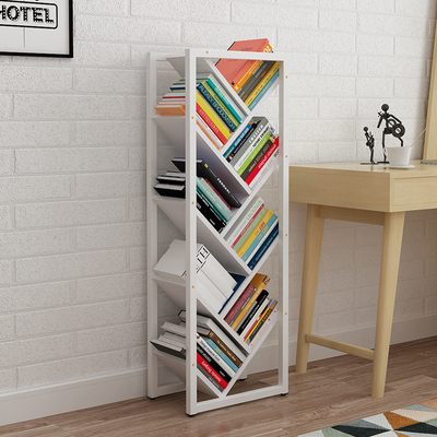 Metal moderno grueso de la sala de estar del ODM 16m m y estante para libros de madera del árbol de los estantes de librería