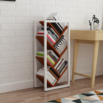 Metal moderno grueso de la sala de estar del ODM 16m m y estante para libros de madera del árbol de los estantes de librería
