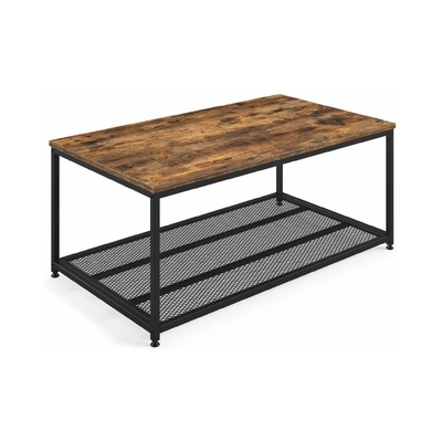 Tablas industriales del acento de la jerarquización de la mesa de centro de madera y del metal