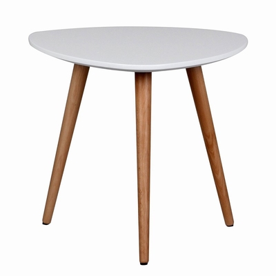 Top sólido redondo blanco del MDF de la mesa de centro de madera de haya