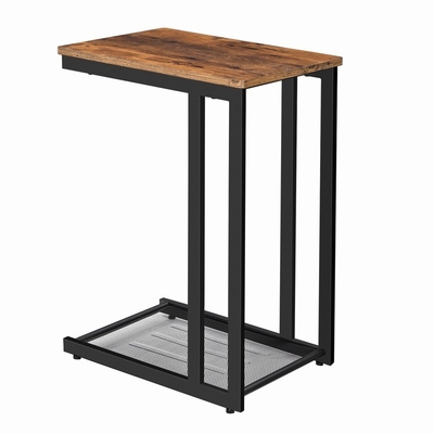 C forma la mesa de centro Sofa Nesting End Tables de madera y del metal