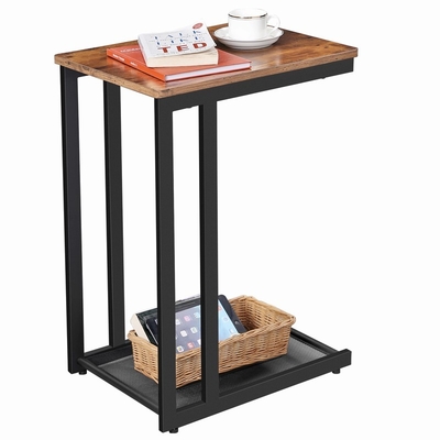 C forma la mesa de centro Sofa Nesting End Tables de madera y del metal