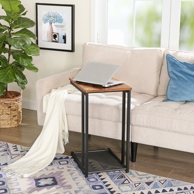 C forma la mesa de centro Sofa Nesting End Tables de madera y del metal