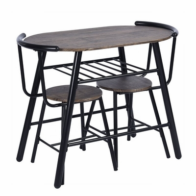 La mesa de comedor y la silla contemporáneas del metal fijaron los muebles caseros