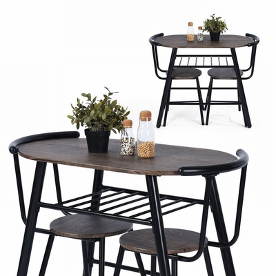 La mesa de comedor y la silla contemporáneas del metal fijaron los muebles caseros
