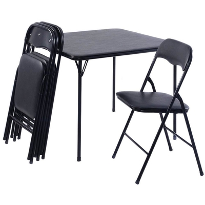 Mesa de comedor del puente del negro del OEM y sistema de la silla de 4
