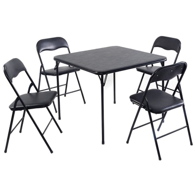 Mesa de comedor del puente del negro del OEM y sistema de la silla de 4