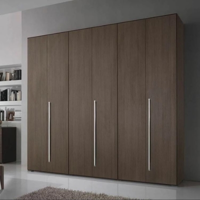 Guardarropa de madera del armario de ropa de las puertas de Contemperary 4 para el almacenamiento del dormitorio