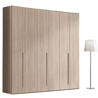 Guardarropa de madera del armario de ropa de las puertas de Contemperary 4 para el almacenamiento del dormitorio