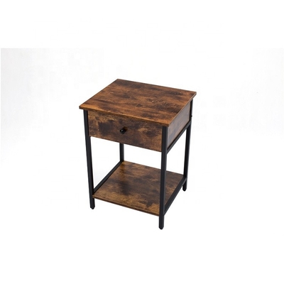 Organizador modificado para requisitos particulares Cabinet de la mesita de noche de la madera del metal