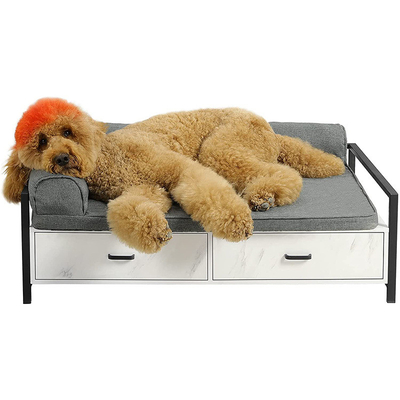 El dormir de madera amistoso de Sofa Raised Dog Bed Wood del perro de Eco