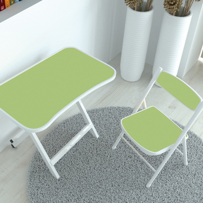 Tabla de los niños de los muebles del metal del tablero plegable del MDF y sistema de madera de la silla