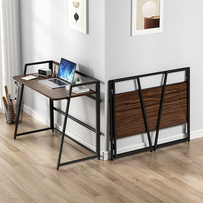 Oficina plegable del apartamento de los muebles del escritorio de madera y del metal del ordenador del SGS del ODM pequeña